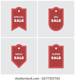Sales Tag Vector Collection. Vector Collection of Sales Tags