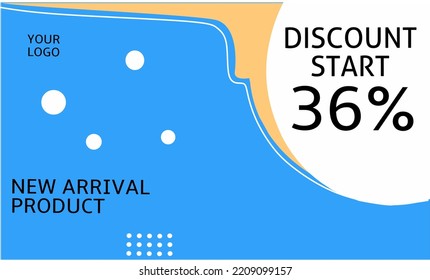 Sales tags set vector badge templates, starting at 36 percent. The template is ready to use in advertising design, web and print design. Trendy discount banner or sticker