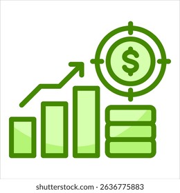 Sales Target Icon Element For Design