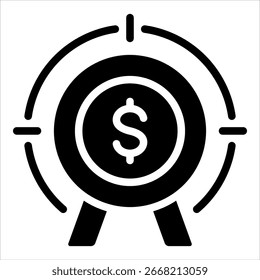 Sales Target Icon Element For Design