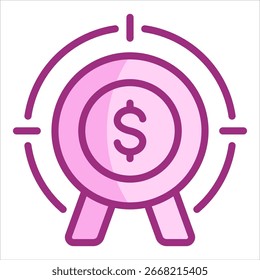 Icon-Element des Verkaufsziels für Design