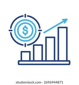 Elemento De Icono De Destino De Ventas Para Diseño