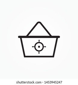 sales target outline single icon 