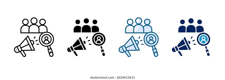 Sales Targets Icon Set Multiple Style Collection