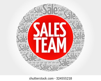 Sales Team stamp vector words cloud, business concept background