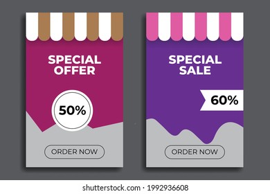 Plantillas de ventas. Gran vector para web, volante, banner, medios sociales, tienda en línea, marketing de productos, promoción de ventas, etc