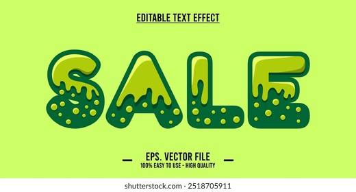sales text effect template with editable 3d style font effect. eps vector file