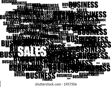 sales text on black background text