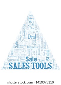 Sales Tools Word Cloud. Wordcloud Made With Text.