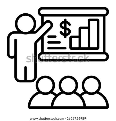 Sales Training Icon Element For Design
