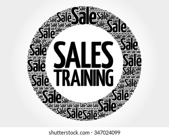 Sales Training words cloud, business concept background