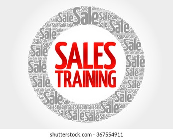 Sales Training words cloud, business concept background