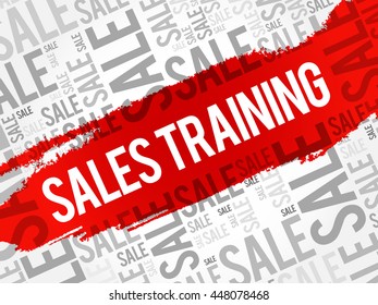 Sales Training words cloud, business concept background