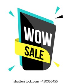 Sales Vector badges for Labels, discounts, Stickers, Banners, Tags, Web Stickers, New offer. Discount origami Banners 6 