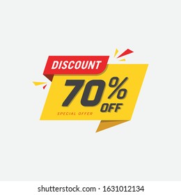 Sales Vector badges for Labels, percent sale label symbols, Tags, Web Stickers, Discount origami sign banner, Sale and discount labels, Price off tag icon