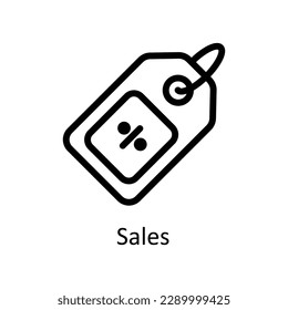 Sales Vector  outline icons. Simple stock illustration stock