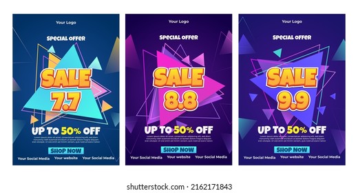 Sales Vertical Poster Template Sale Template Stock Vector (Royalty Free ...