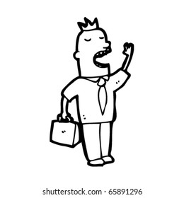 salesman cartoon
