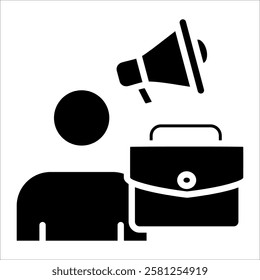 Salesman Icon Element For Design