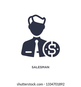 salesman icon. Simple element illustration from marketing concept. salesman editable symbol design on white background. Can be use for web and mobile.