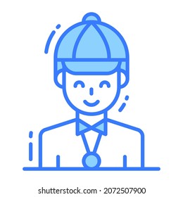 Salesman Icon, Single Avatar Vector Illustration