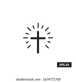 Salib icon, Easter Day sign/symbol vector