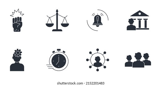 Iconos de modelo de saliencia configurados. Símbolo del paquete de modelos de saliencia elementos vectores para web infográfica