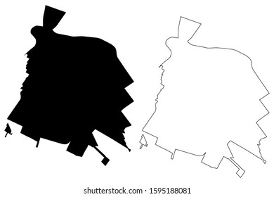 Salinas City, California (United States cities, United States of America, usa city) map vector illustration, scribble sketch City of Salinas map