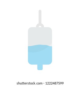 saline icon in flat style isolated vector illustration on white transparent background