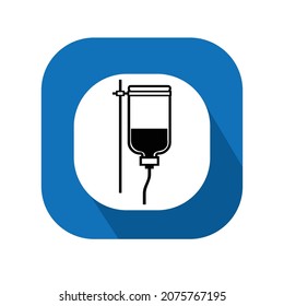 Icono salino, símbolo vectorial, Icono médico ilustración vectorial.