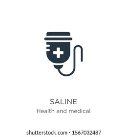 Saline icon vector. Trendy flat saline icon from health and medical collection isolated on white background. Vector illustration can be used for web and mobile graphic design, logo, eps10