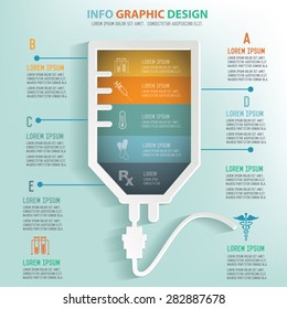 Saline info graphic design, Business concept design. Clean vector.