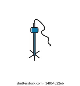 Saline stand minimal flat icon vector