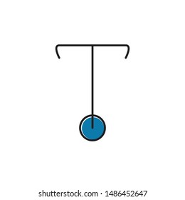 Saline stand minimal flat icon vector