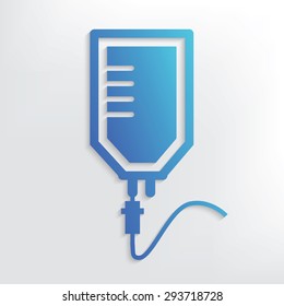 Saline system symbol design,clean vector