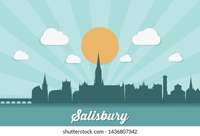 Salisbury Skyline - United Kingdom, UK, England, Great Britain