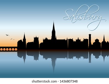 Salisbury Skyline - United Kingdom, UK, England, Great Britain