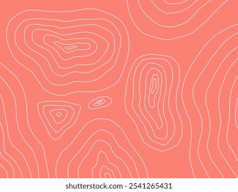 Vetor de fundo de textura de padrão de filete de salmão. Abstrato carne de salmão no fundo laranja com listras salmão linha arte. Ilustração de design para restaurante japonês, site, banner, embalagem.