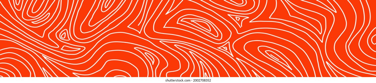 Salmon fillet texture, fish pattern. Menu Design, Fish Packaging and Sushi Restaurants. Vector.