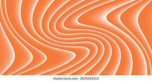 Salmon fillet texture vector background with orange fish meat pattern. Seafood design for food packaging and fish product branding.