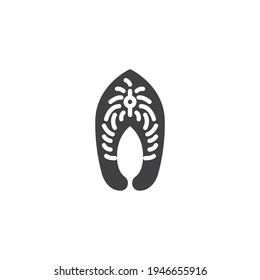 Salmon fish fillet vector icon. filled flat sign for mobile concept and web design. Salmon steak glyph icon. Symbol, logo illustration. Vector graphics