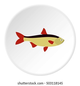 Salmon fish icon. Flat illustration of salmon fish vector icon for web