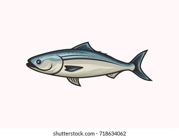 Salmon fish icon symbol vector illustration