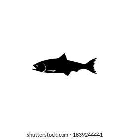 Ilustración vectorial del icono del salmón