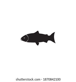 Diseño de ilustración vectorial de icono de salmón.