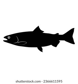 Lachs-Fisch-Symbol, Vektorgrafik-Design
