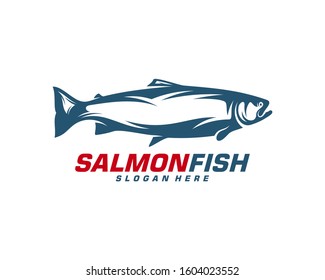 Trout Fishing Logo Tamplate Stock Vector (royalty Free) 1297482229 