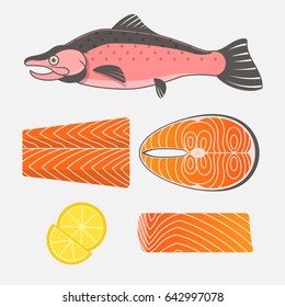 91,832 Salmon vector illustration Images, Stock Photos & Vectors ...