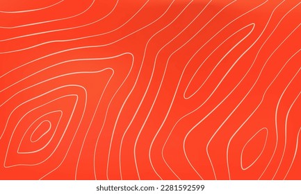 Salmon fish meat pattern, texture background. Salmon or trout meat fillet backdrop. Raw fish meat slice vector pattern. Japanese cuisine sushi meal ingredient, seafood product wallpaper pattern