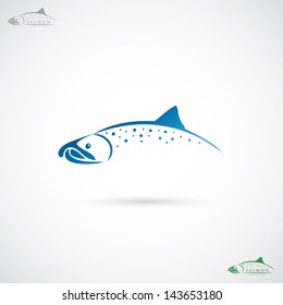 Salmon fish - vector illustration